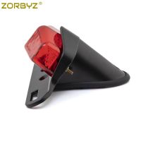 ZORBYZ ไฟท้ายรถมอเตอร์ไซค์แบบเรโทรไฟ LED ไฟเบรกไฟเบรกท้ายสไตล์ Lucas สำหรับกาแฟแข่งสับฮอนด้าไทรอัมพ์