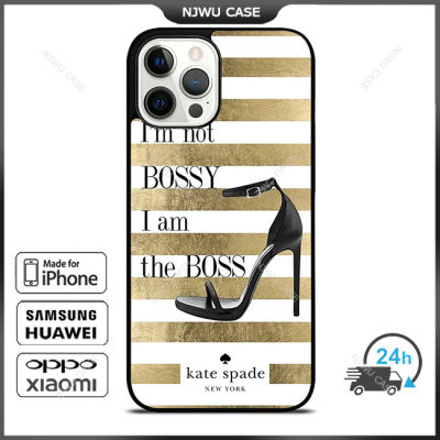 KateSpade New Boss Phone Case for iPhone 14 Pro Max / iPhone 13 Pro Max / iPhone 12 Pro Max / XS Max / Samsung Galaxy Note 10 Plus / S22 Ultra / S21 Plus Anti-fall Protective Case Cover