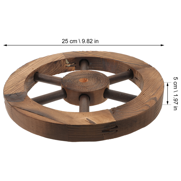 ล้อตกแต่งเกวียนผนังล้อไม้ไม้ตะวันตกชนบท3d-ตกแต่งตกแต่งกลางแจ้งเดินเรือวินเทจเก่าสวนเครื่องประดับ