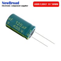 10PCS Aluminum electrolytic capacitor 120UF 400V 450V high frequency low resistance long life direct inserted 400V 120UF 18*30MM WATTY Electronics