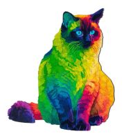 puzzles Games child Rainbow Puzzle Cat Wooden Puzzle Unique Shape for Adults and Kids 224 Pieces Educational toys for children