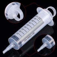 ☾ 100ml plastic syringe Large Capacity Syringe Reusable Pump Measuring With 1m Tube Feeding Ink