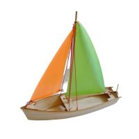 MIA Creative Teenager Brain-Training Kids Gifts Handmade Toys Science Educational Self-Propelled Sailing Toy Wooden Boat Model Building Kits Sailing Model