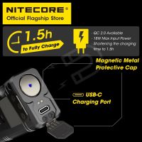 NITECORE ไฟฉาย18W QC ชาร์จได้ USB-C TM12K ไฟฉายกลทรงพลัง XHP50กลางแจ้ง21700แบตเตอรี่ลิเธียมไอออน