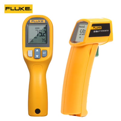 【100% Genuine】Fluke 59 59E เครื่องวัดอุณหภูมิดิจิตอลแบบไม่สัมผัสภายในบ้านเครื่องวัดอุณหภูมิเลเซอร์อินฟราเรดอุตสาหกรรมสําหรับเตาอบอาหารเนื้อสัตว