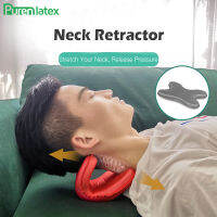 PurenLatex คอไหล่ Retractor บรรเทาอาการปวดสนับสนุนปากมดลูกยืด Traction หมอนความดัน Release ปวดหัว Stretcher