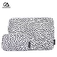 CanvasArtisan Black White Spot Laptop Bag Set Waterproof Cover Sleeve Case for Macbook Air Pro M1 M2 Thinkpad 11/12/13/14/15 inch with Mouse Charger Bag