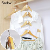 Sindax ตะขอแขวนเสื้อผ้าขนาดเล็ก,ตะขอเชื่อมต่อสำหรับแขวนพื้นที่ประหยัดเสื้อโค้ทชั้นพลาสติกเก็บของกันลื่นที่จัดระเบียบตู้เสื้อผ้าตะขอเกี่ยว