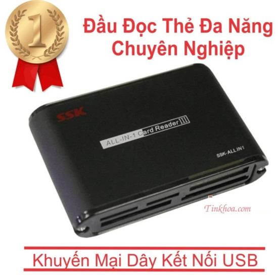 Đầu đọc thẻ nhớ đa năng ssk hộp sắt - ảnh sản phẩm 2