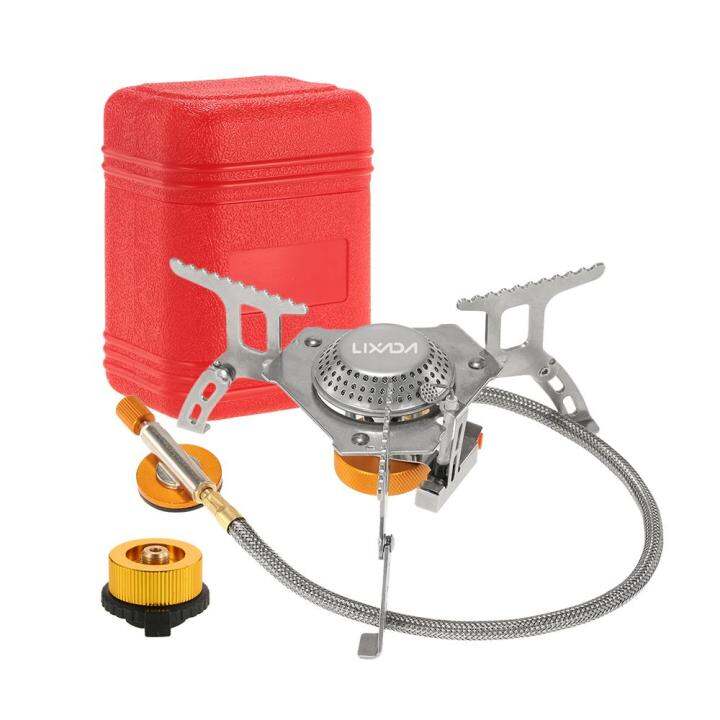 Lixada 3000W Camping Gas Stove Outdoor Cooking Portable Foldable Split ...