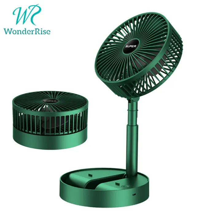 USB Rechargeable Electric Table Fans Portable Telescopic Folding Fan