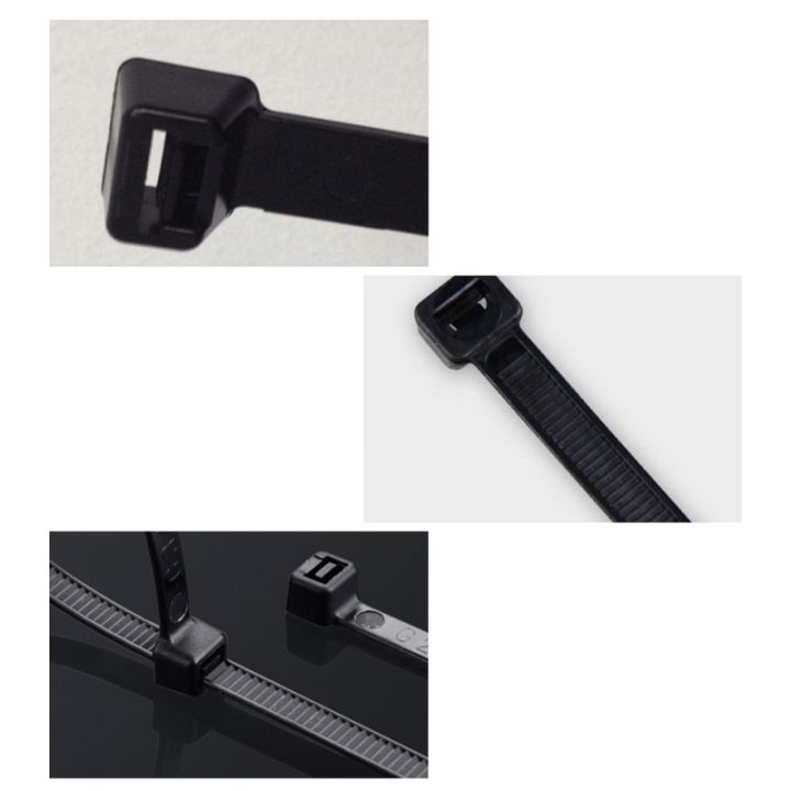 100-pcs-self-locking-plastic-nylon-cable-tie-black-white-cable-tie-fastening-ring-4x150-300-industrial-cable-tie-cable-tie-set