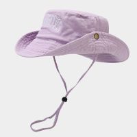 Cotton Letter Embroidery Bucket Hat Fisherman Hat Outdoor Travel Sun Cap For Men And Women 189