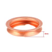 New 10pcs Car Engine Oil Drain Plug Gaskets 1102601M02 Copper Colored Oil Drain Plugs Crush Washers Gaskets Rings