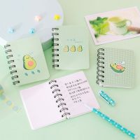 4pcs Avocado Spiral Coil Notebook Blank Paper Journal Diary Planner Notepad Gift