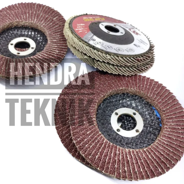 AMPLAS SUSUN 4 inci FLAP DISC BESI 4 dim REMPELAS TUMPUK 4 in FLAPDISC KAYU 100MM KERTAS GOSOK