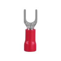 หางปลาแฉกหุ้ม ZEBERG SVM 1.25-4 สีแดง แพ็ก 20 ชิ้นINSULATED SPADE TERMINAL ZEBERG SVM 1.25-4 RED 20PCS **ของแท้100%**