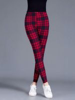 【CC】 CUHAKCI Female Leggings Print Pants Push Up Elastic Waist Trousers