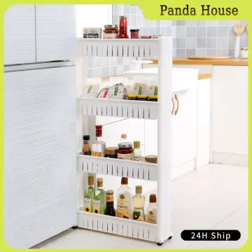 3-layer Gap Storage Shelf For Bathroom/kitchen/living Room, Removable,  Movable, Space Saving Organizer Rack