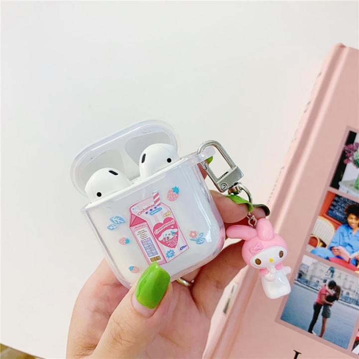 เคสโทรศัพท์แบบนิ่มพร้อมจี้3d-cinnamoroll-2ของฉันกล่องหูฟังเมโลดี้ไร้สายสำหรับอุปกรณ์หูฟังน่ารัก