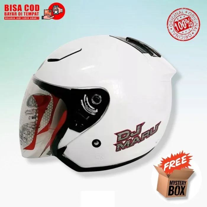 [COD]KYT DJ Maru Putih OriginalKYT Dj Maru White Original helm kyt