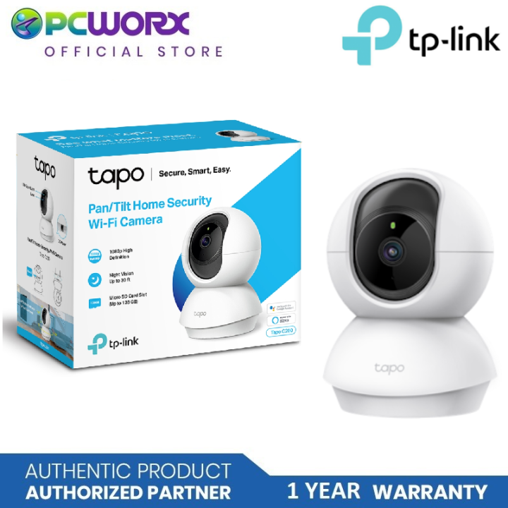TPLink TAPO C200 PanTilt Home Security WiFi Camera with 1080p Crystal