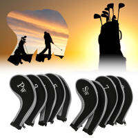 10pcs Neoprene Waterproof Golf Club หัวเหล็กครอบคลุมชุดพัตเตอร์ เคส อุปกรณ์กอล์ฟ