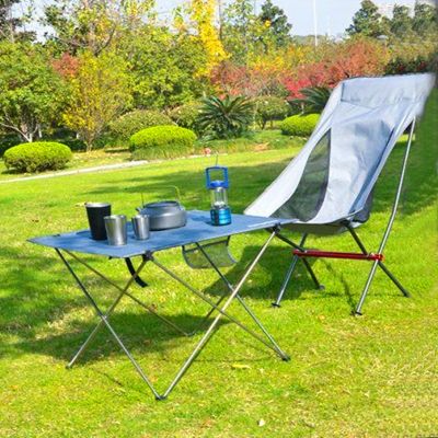 Outdoor Folding Table Camping Aluminium Alloy Picnic Table Waterproof Durable Folding Table Desk for Beach Table