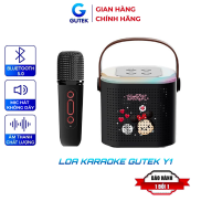 Loa bluetooth mini karaoke kèm mic Gutek Y1 không dây