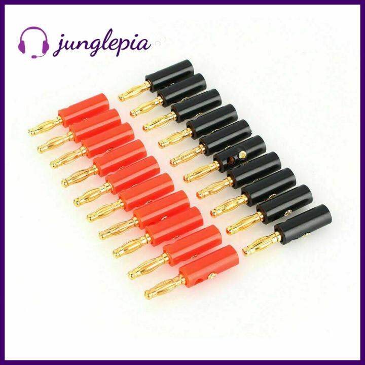 10/20/40PCS Screw Adapter Gold Plated Speakers Accessories Banana Plugs
