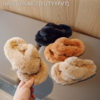 【hot】✧  and winter new girls warm soft soled anti-skid shoes Childrens home princess style outer Flip-flops walking