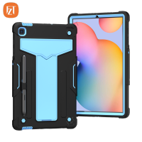 【ขาตั้งในตัว】 Casing Tablet Fzt สำหรับซัมซุงกาแล็กซีแท็บ S6 Lite 10.4 "2020/P610N TPU แฟชั่น P610 P615 + พีซีหุ่นยนต์ฝาครอบพร้อมตัวยึดกันกระแทกหนา