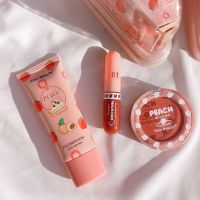 68128-03PE Kiss Beauty Peach Cake 3 in 1 บีบี+ปัดแก้ม+ลิปกลอส ชุดเซ็ต 3 ชิ้น ชุดแต่หน้า