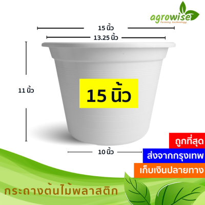 จานรอง ถาดรองกระถางต้นไม้ จานรองกระถางต้นไม้ 13 นิ้ว กระถางขาว สีขาว กว้างจริง 13.5 นิ้ว 15 นิ้ว เบอร์ 15 10 ใบ