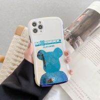Blue Light Fashion nd Violent Bear Apple 11Promax Phone Case 12XS78Plus Small Waist Wrist Strap
