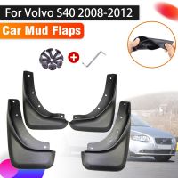 แผ่นบังโคลนรถยนต์4X สำหรับ Volvo S40 2008 ~ 2012แผ่นกันกระเด็นอัตโนมัติอุปกรณ์เสริมรถยนต์บังโคลน4ชิ้น