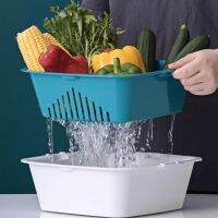 【CC】✤  Layer Drainage Basket Large Small And Medium Sized Combination Plastic Washing Basin