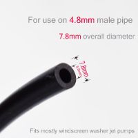 5pcsSet 2m Car Windshield Washer Hose Automotive Car Wiper Blade Windshield Jet Spray Wiper Nozzle Water Hose Fluid Tube