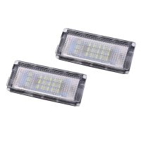 2 Pcs Plate Light 18 LED 3528SMD White License Plate Light for E46