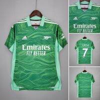 New Arrival Custom Shirt 2021/2022 ผู้รักษาประตู Arsenal Green เสื้อไทยชายหลวม Custom Blouse