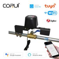 CORUI Tuya WFi/zigbee สมาร์ทวอเตอร์/ จุกวาล์วแก๊สสมาร์ทโฮมวาล์วควบคุมอัตโนมัติทำงานร่วมกับ Alexa Google Home Smart Life