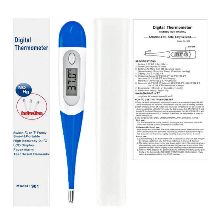 Digital Thermometer Model HK902 ที่วัดไข้ดิจิตอล Lazada.co.th