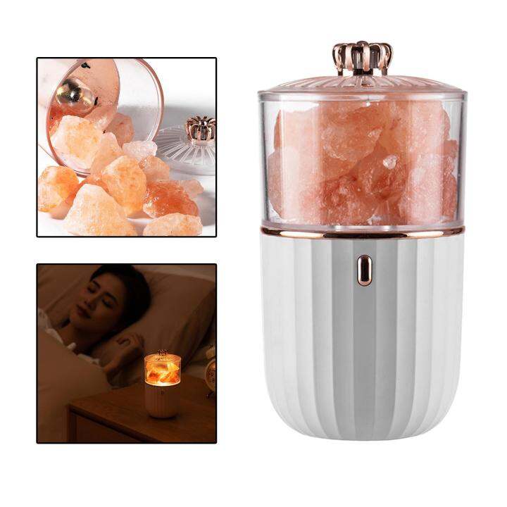 Blesiya Portable Himalayan Salt Lamp Essential Oil Diffuser Wireless