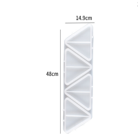 DIY Crystal Epoxy Glue Drop Mold Triangle Platter Fruit and Nuts Multipurpose Storage Tray Silica Gel Mold Handicraft