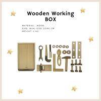 Montesorri Wooden Toy  Littile Carpenter Working Box  beech wood/ ของเล่นไม้ เครื่องมือ