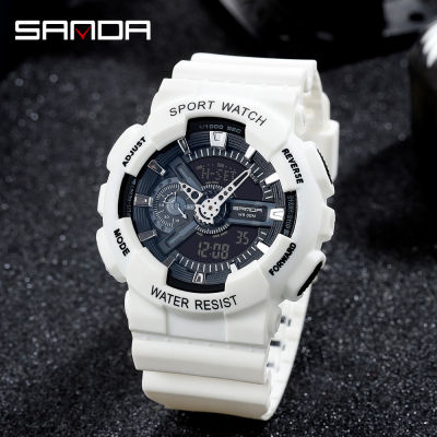 SANDA G Style Sports Watch Men Waterproof Military Watches Shock Mens Luxury Analog Digital Quartz Watch Relogio Masculino