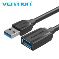 Vention Kabel USB 3.0 Laki-laki Ke Perempuan Kabel Ekstensi USB Kecepatan Super USB 2.0 Extender Kabel Data 0.5 M 1 M 1.5 M 2 M untuk Komputer PC