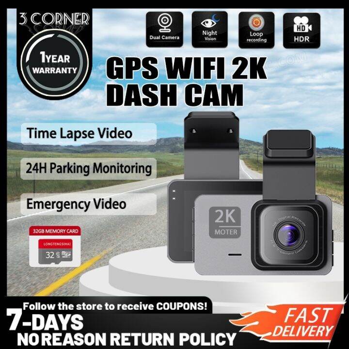 Dashcam 2K Car Dash Cam For Car With Night Vision Video Car Camera