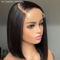 Short Bob Human Hair Wigs Brazilian 13X1 T Part Straight Lace Wigs For Women Transparent Lace Pre Plucked Bone Bob Wig On Sale [ Hot sell ] TOY CENTER