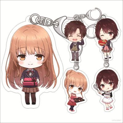 HZ The Angel Next Door Spoils Me Rotten Keychain Anime Keyring Acrylic Cute Bag Pendant Cartoon Shiina Mahiru Key Chain Gift  ZH
